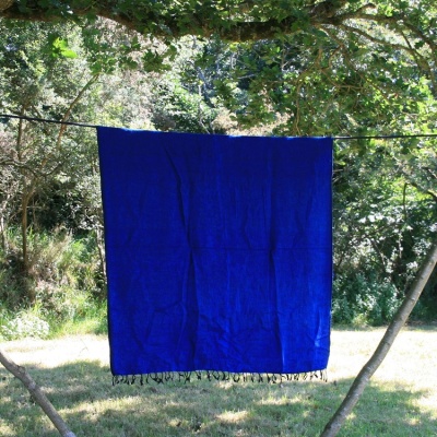 Tibetaanse deken, koningsblauw